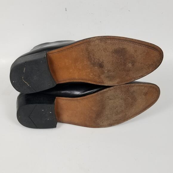 Nunn Bush Ankle Boots Men's 13 Wide Black Leather Beatle Chelsea Retro Classic - Picture 10 of 13